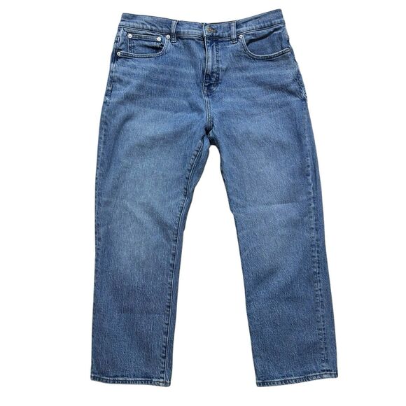 Madewell 90s Straight Jean Women’s 31 Petite Blue Enmore Wash High Waist - Picture 1 of 7